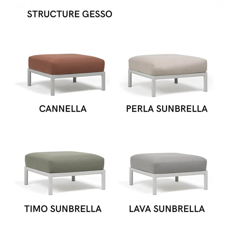 POUF DE TERRASSE LOUNGE EN TISSU MAXIMO