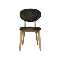 CHAISE FRANÇAISE EN CHÊNE ET TISSU POIGNÉE THALES
