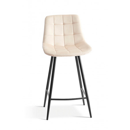TABOURET SNACK EN VELOURS COLORÉ JUTA