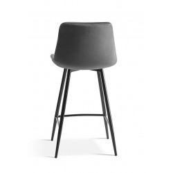 TABOURET SNACK EN VELOURS COLORÉ JUTA