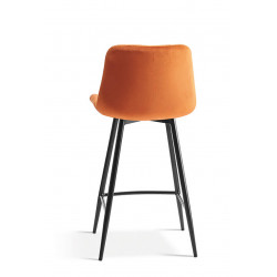 TABOURET SNACK EN VELOURS COLORÉ JUTA