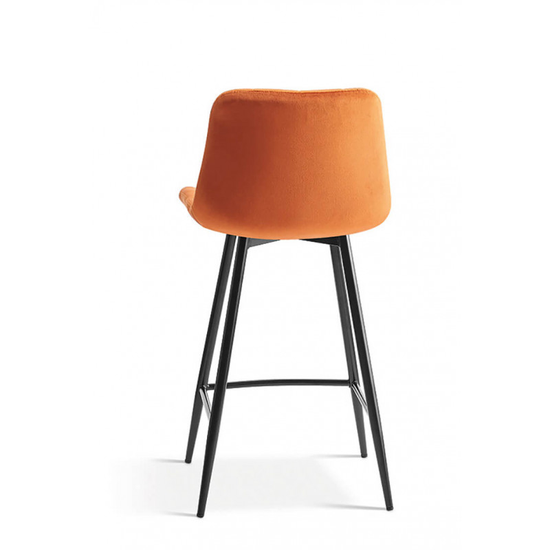 TABOURET SNACK EN VELOURS COLORÉ JUTA