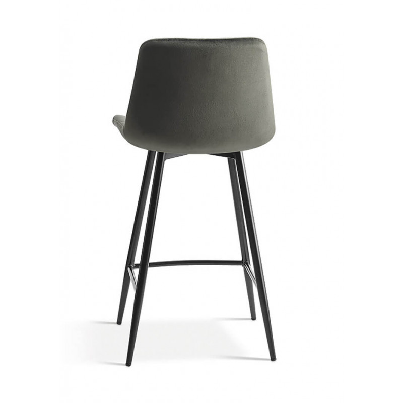 TABOURET SNACK EN VELOURS COLORÉ JUTA