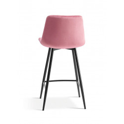 TABOURET SNACK EN VELOURS COLORÉ JUTA
