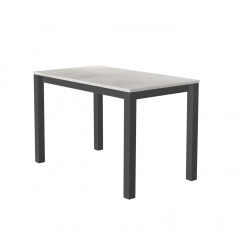 TABLE SNACK VERONA EN STRATIFIÉ CRAIE ET GRIS PROMO