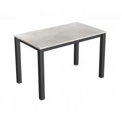 TABLE SNACK VERONA EN STRATIFIÉ CRAIE ET GRIS PROMO