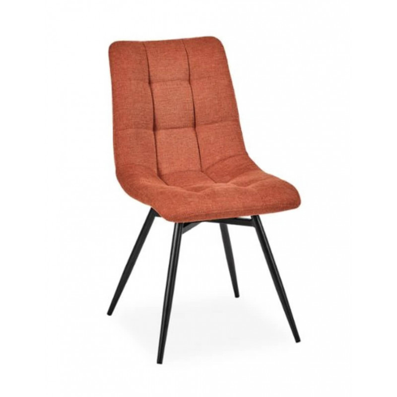 CHAISE EN TISSU DÉCO NARBONNE TERRACOTTA