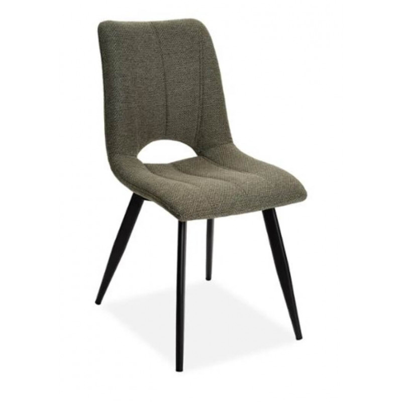 CHAISE DÉCO EN TISSU COLORÉ NADINE VERT