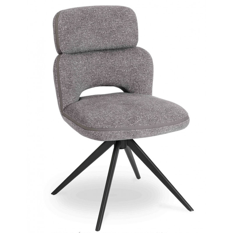 CHAISE COSY MODERNE LEILA GRIS CLAIRE