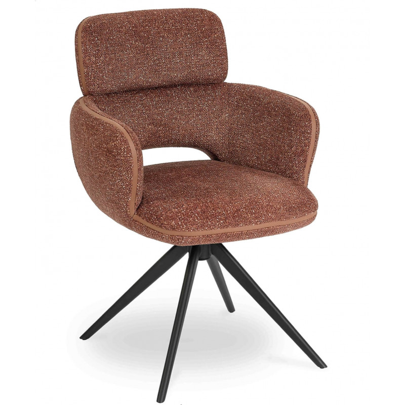 FAUTEUIL COSY MODERNE LEILA TERRACOTTA