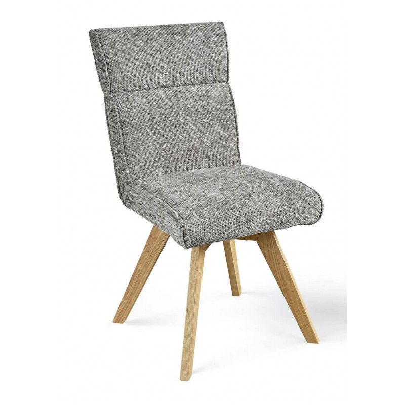 CHAISE EN TISSU MODERNE ET BOIS LAURIE