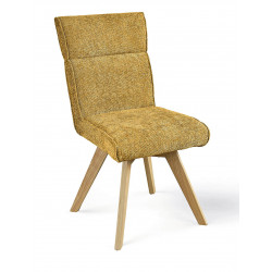 CHAISE EN TISSU MODERNE ET BOIS LAURIE