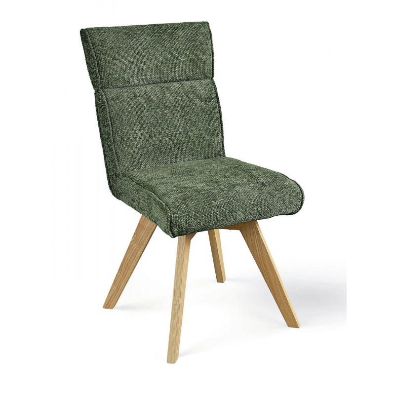 CHAISE EN TISSU MODERNE ET BOIS LAURIE