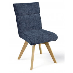 CHAISE EN TISSU MODERNE ET BOIS LAURIE