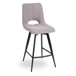 CHAISE D'ÎLOT EN TISSU MODERNE NADINE GRIS