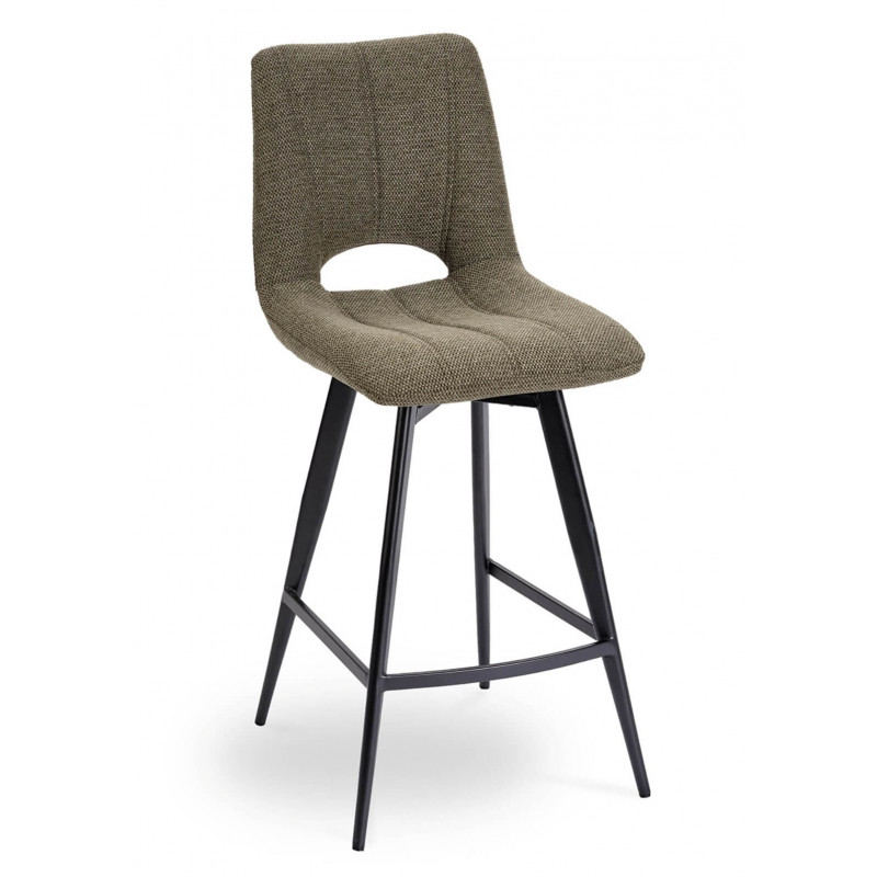 CHAISE D'ÎLOT EN TISSU MODERNE NADINE VERT