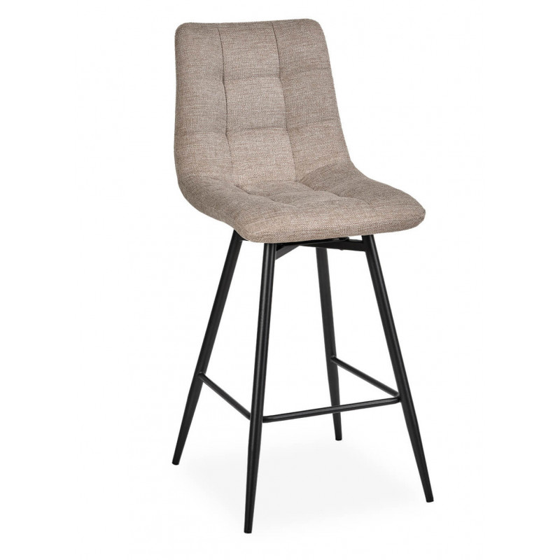 CHAISE D'ÎLOT EN TISSU MODERNE NARBONNE BEIGE CHAISE D'ÎLOT EN TISSU MODERNE NARBONNE BEIGE