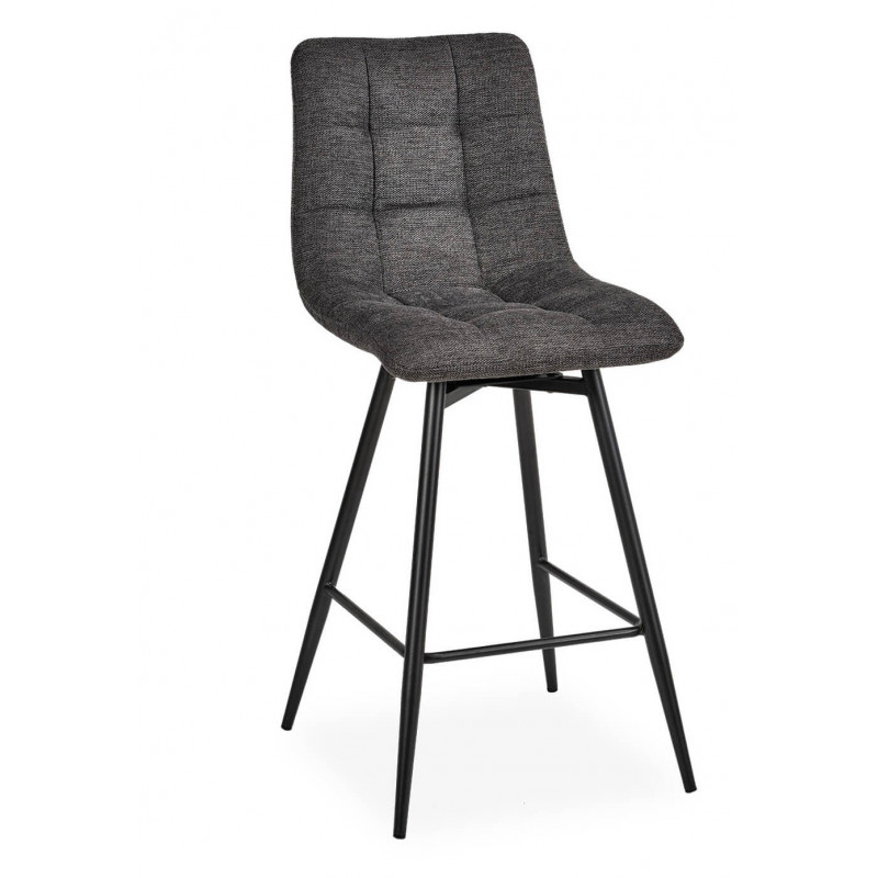 CHAISE D'ÎLOT EN TISSU MODERNE NARBONNE GRIS