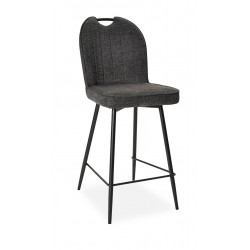 TABOURET DE CUISINE EN TISSU CONFORTABLE LILA GRIS
