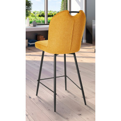 TABOURET DE CUISINE EN TISSU CONFORTABLE LILA JAUNE