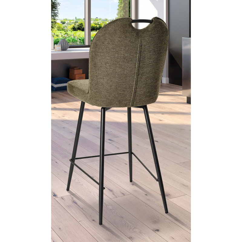 TABOURET DE CUISINE EN TISSU CONFORTABLE LILA VERT
