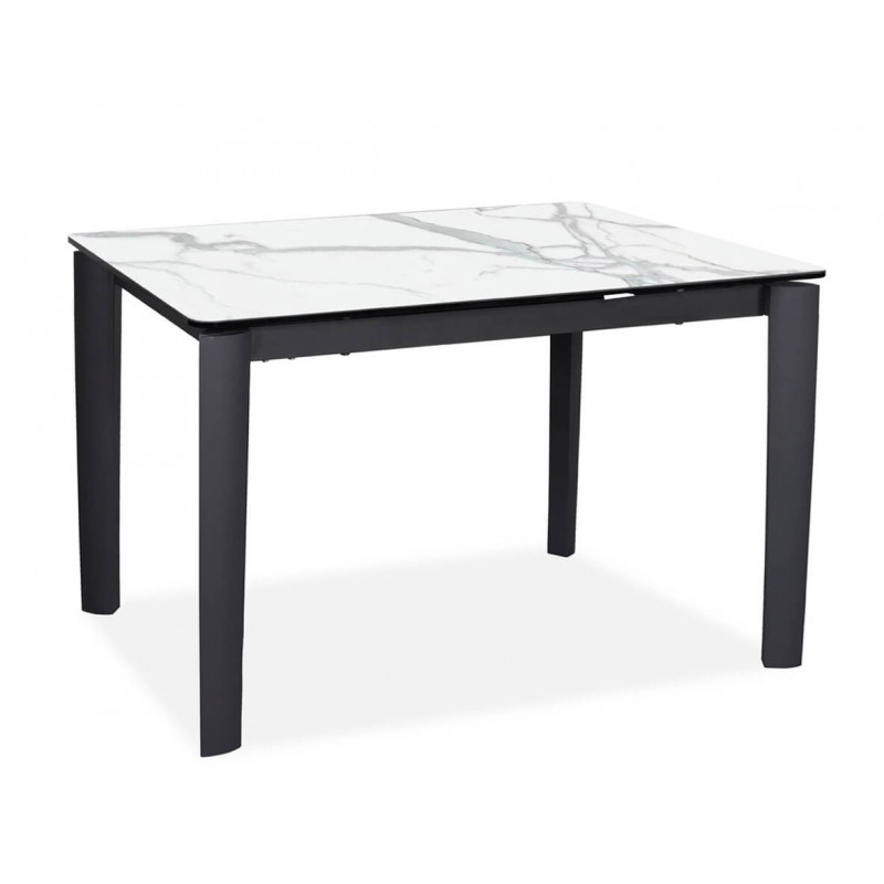 PETITE TABLE DE CUISINE EN CÉRAMIQUE MARBRE LÉANDRE