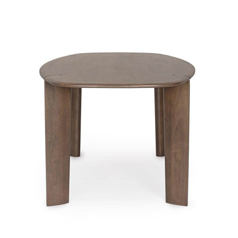 TABLE DE BUREAU OVALE EN BOIS DE MANGUIER STERLING