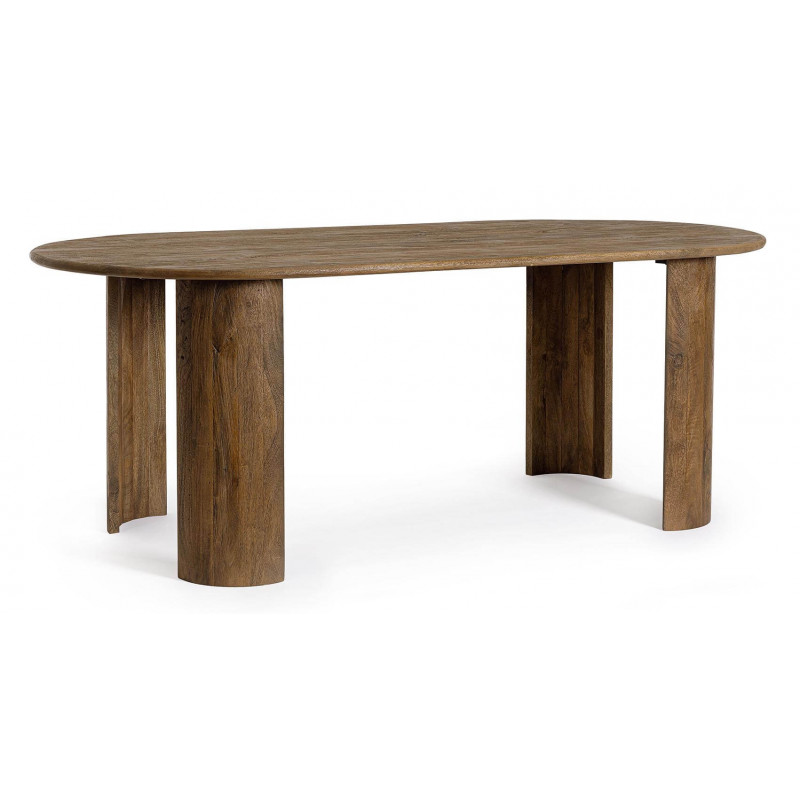 TABLE OVALE EN BOIS DE MANGUIER ORLANDO