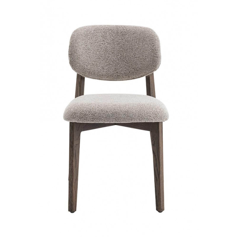 CHAISE EN CHÊNE ET TISSU SCANDINAVE CARMEN