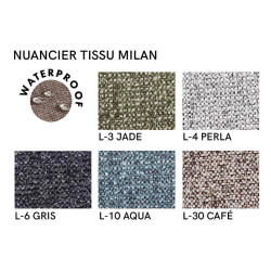 PETIT FAUTEUIL DE SALLE À MANGER ROND EN TISSU ROSIE