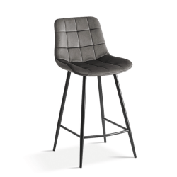 Tabouret Snack en Velours Coloré JUTA - Le Chaisier