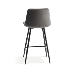 Tabouret Snack en Velours Coloré JUTA - Le Chaisier