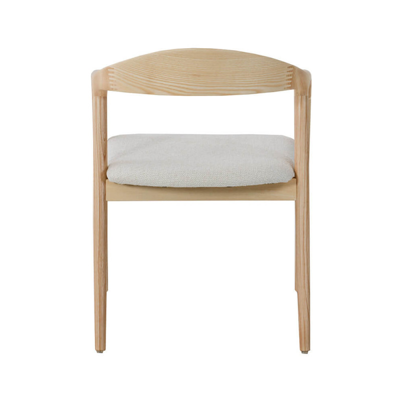 CHAISE SCANDINAVE CLAIRE EN BOIS ET TISSU