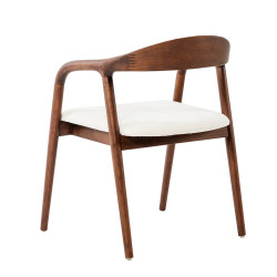 CHAISE SCANDINAVE CLAIRE EN BOIS ET TISSU