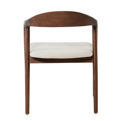 CHAISE SCANDINAVE CLAIRE EN BOIS ET TISSU