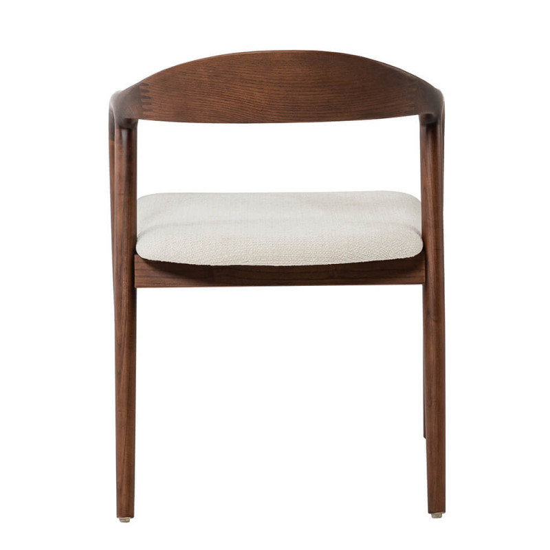 CHAISE SCANDINAVE CLAIRE EN BOIS ET TISSU