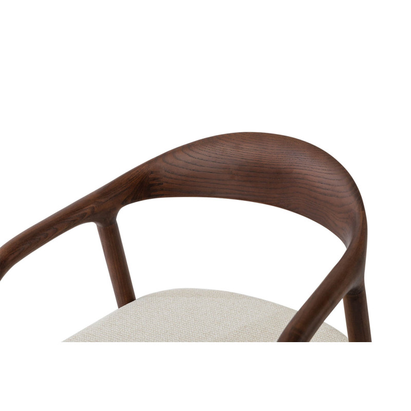 CHAISE SCANDINAVE CLAIRE EN BOIS ET TISSU