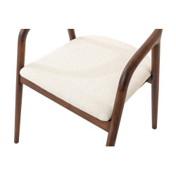 CHAISE SCANDINAVE CLAIRE EN BOIS ET TISSU