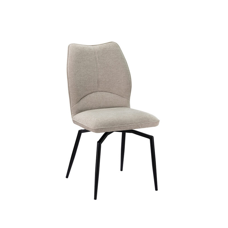CHAISE EN TISSU PIVOTANTE LARA BEIGE