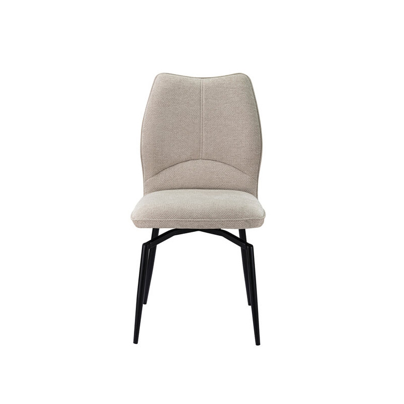 CHAISE EN TISSU PIVOTANTE LARA BEIGE