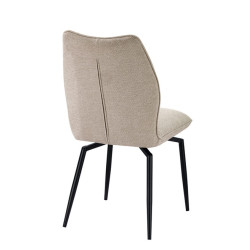 CHAISE EN TISSU PIVOTANTE LARA BEIGE