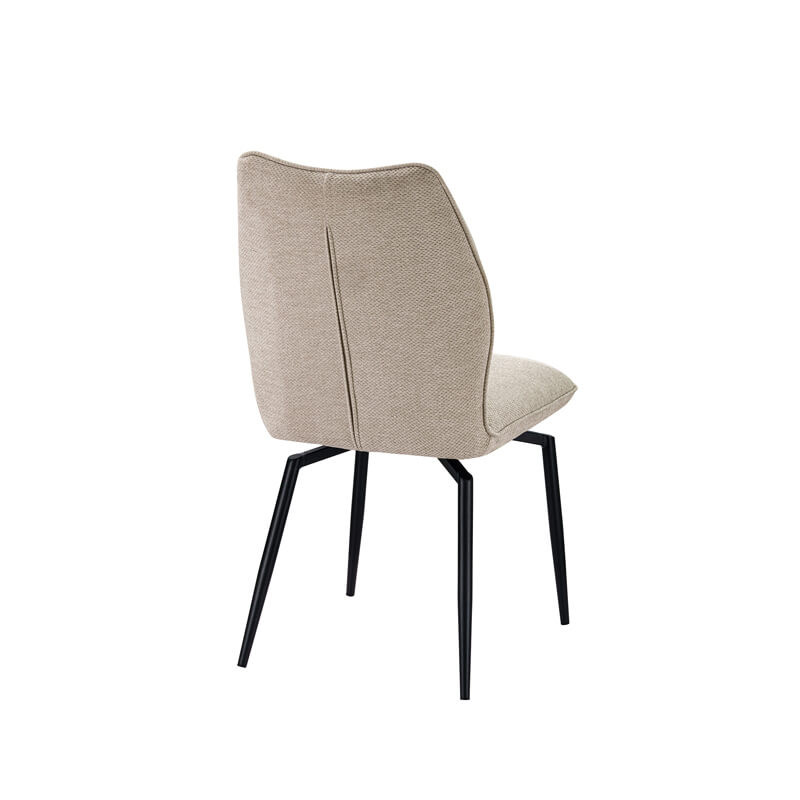 CHAISE EN TISSU PIVOTANTE LARA BEIGE