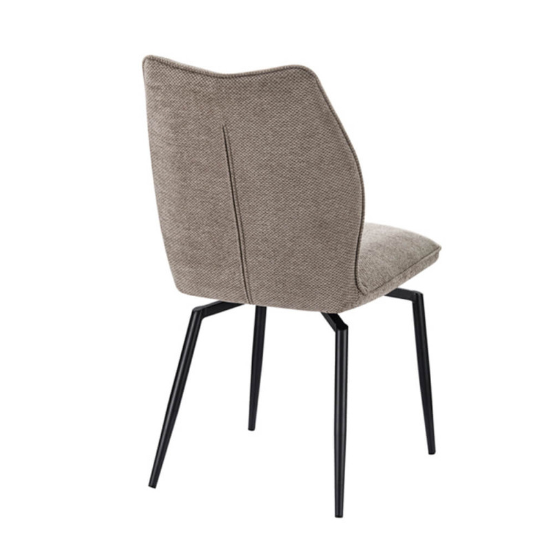 CHAISE EN TISSU PIVOTANTE LARA SABLE