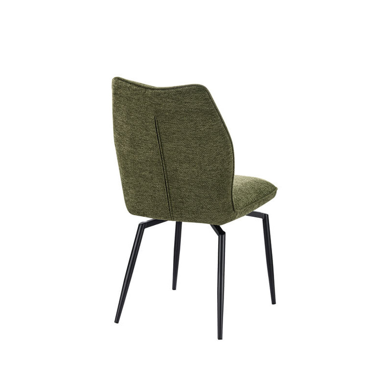 CHAISE EN TISSU PIVOTANTE LARA VERT