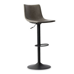 TABOURET SIMILICUIR REGLABLE TREVI GRIS