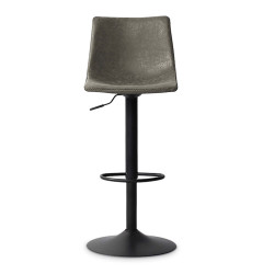 TABOURET SIMILICUIR REGLABLE TREVI GRIS