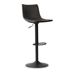 TABOURET SIMILICUIR REGLABLE TREVI NOIR