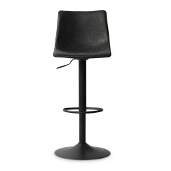 TABOURET SIMILICUIR REGLABLE TREVI NOIR