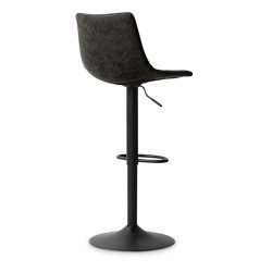 TABOURET SIMILICUIR REGLABLE TREVI NOIR