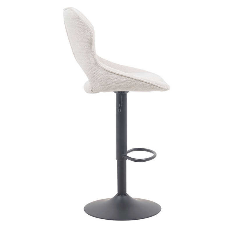 TABOURET RÉGLABLE PIVOTANT MORI EN TISSU BEIGE